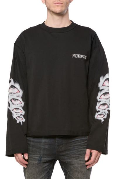 PURPLE BRAND PURPLE BRAND Graphic Cropped Long Sleeve T-Shirt