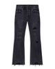 Purple Brand Purple Brand Heavy Destroy Slim Flare 34 Jeans in Black - 5