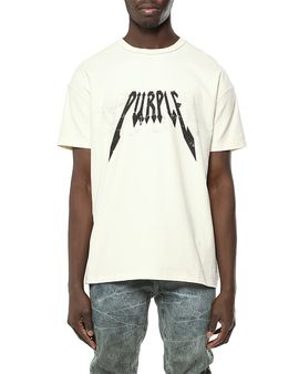 Purple Brand Purple Brand Inside Out Metal Logo Cotton T-Shirt