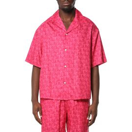 PURPLE BRAND PURPLE BRAND Logo Pattern Camp Shirt