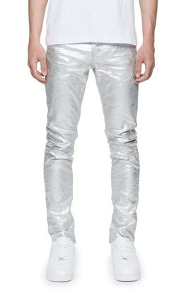 PURPLE BRAND PURPLE BRAND Metallic Monogram Skinny Jeans