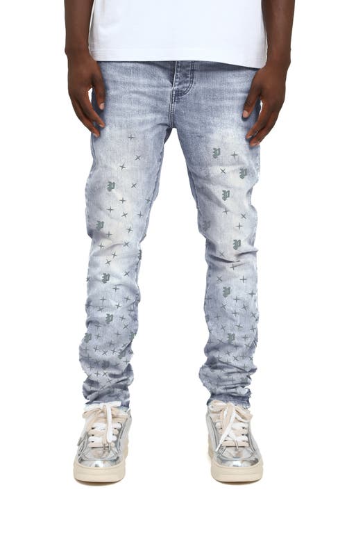 PURPLE BRAND PURPLE BRAND Mono Stars Tuffetage Low Rise Skinny Jeans