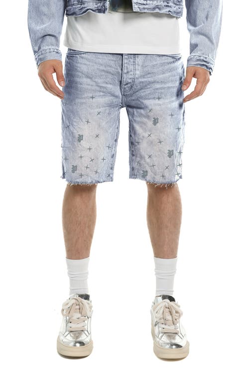 PURPLE BRAND PURPLE BRAND Mono Stars Tufted Denim Shorts