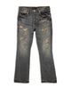 Purple Brand Purple Brand Quilted Destroy Bootcut Fit 34' Jeans in Medium Indigo - 5