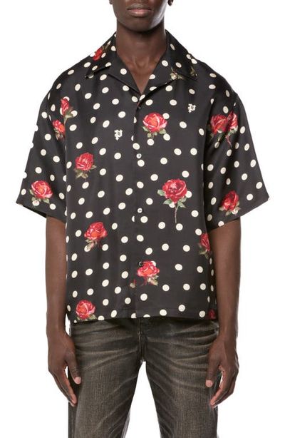 PURPLE BRAND PURPLE BRAND Silk Blend Camp Shirt