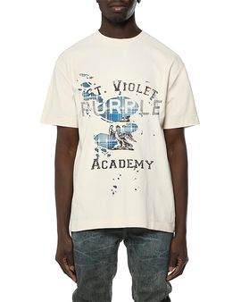 Purple Brand Purple Brand St. Violet Academy Cotton Logo T-Shirt