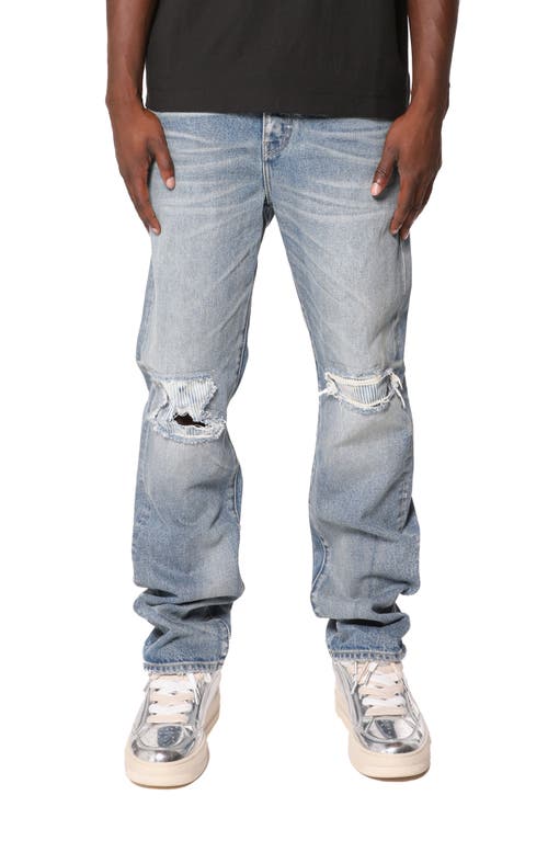 PURPLE BRAND PURPLE BRAND Sun Faded Hickory Ripped Relaxed Fit Jeans