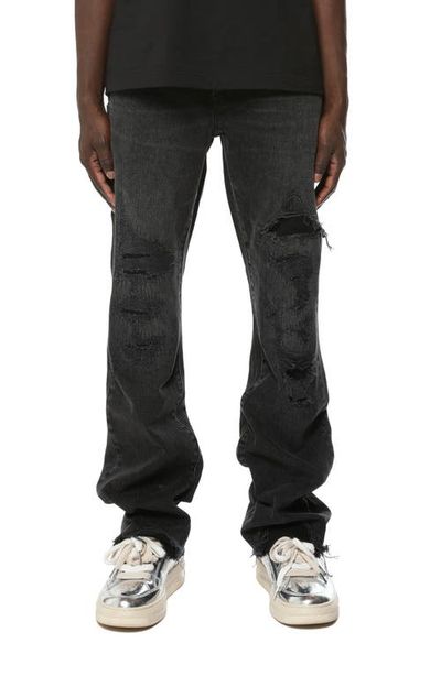 PURPLE BRAND PURPLE BRAND Vintage Heavy Destroy Bootcut Jeans