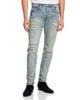 Purple Brand Purple Brand Worn Slashed Paint Jeans - 1