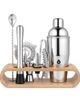 PURSONIC PURSONIC 10-Piece Bartender Set with Wooden Stand - 1