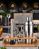 PURSONIC PURSONIC 10-Piece Bartender Set with Wooden Stand - 2