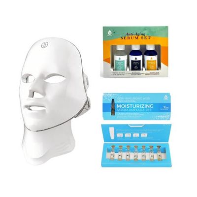 PURSONIC PURSONIC 7-in-1 LED Mask, Anti-Aging Serums & 7-Day Hyaluronic Acid