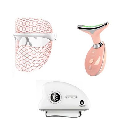 PURSONIC PURSONIC 7-in-1 LED Therapy Face Mask & Sculpting Wand Set