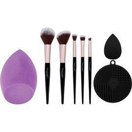 PURSONIC PURSONIC 8-Piece Pro Makeup Application Set - 7 Brushes + Blending Sponge