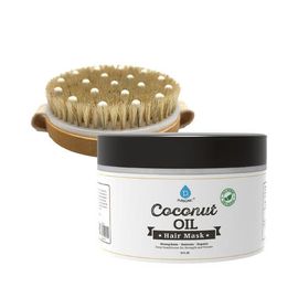 PURSONIC PURSONIC Bath Brush Massager & Coconut Oil Hair Mask