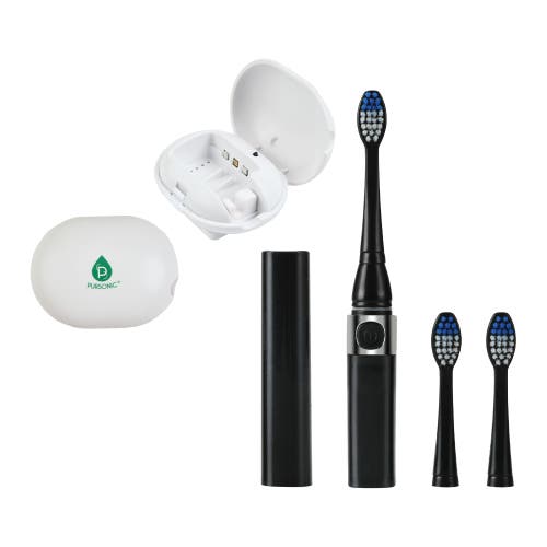 PURSONIC PURSONIC Black Sonic Toothbrush & UV Sterilizer Set