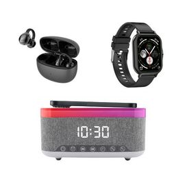 PURSONIC PURSONIC Bluetooth Smart Watch, Earbuds & Alarm Clock Hub