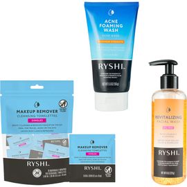 PURSONIC PURSONIC Clear & Glow Skincare Gift Set Acne Foaming Wash, Revitalizing Facial Wash, and Makeup Remover Cleansing Towelettes