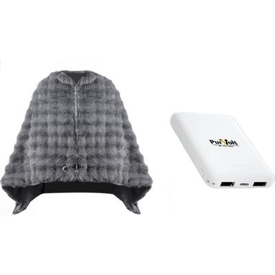 PURSONIC PURSONIC Heated Poncho Shawl & Compact Power Bank