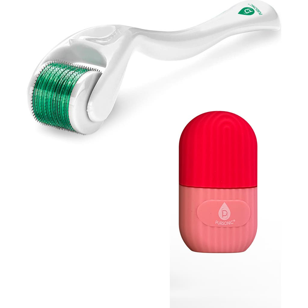 PURSONIC PURSONIC Ice Cube Facial Roller Massager and Micro Needle Derma Roller