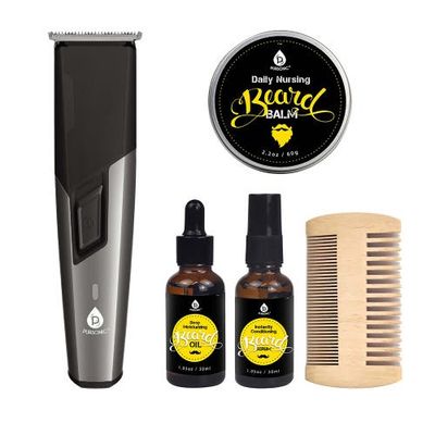 PURSONIC PURSONIC Mario Lopez Rechargeable Men’s Grooming and Beard Care Bundle Complete Hair, Beard, Nose, and Ear Kit
