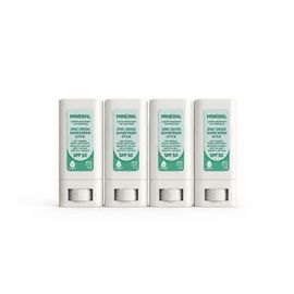 PURSONIC PURSONIC Mineral Zinc Oxide Sunscreen Stick SPF 50, Broad Spectrum Sun Protection - 4-Pack Value Bundle