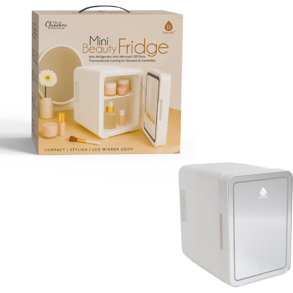 PURSONIC PURSONIC Mini Beauty Fridge with LED Mirror Door