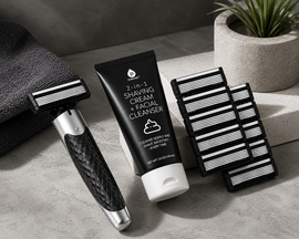 PURSONIC PURSONIC Premium Men’s Shaving Kit with Alloy Metal Handle