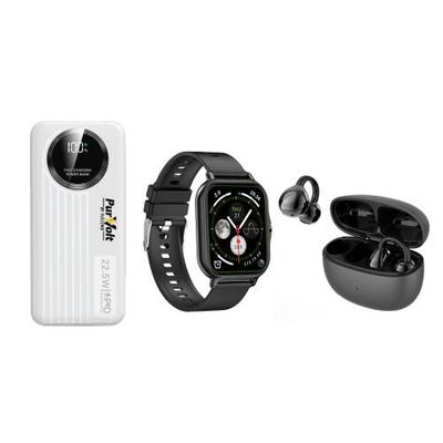 PURSONIC PURSONIC Smart Watch, 10,000mAh Power Bank & Earbuds