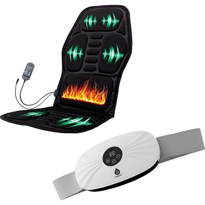 PURSONIC PURSONIC Stomach & Back Massager + Shiatsu Massager Chair Mat with Heat