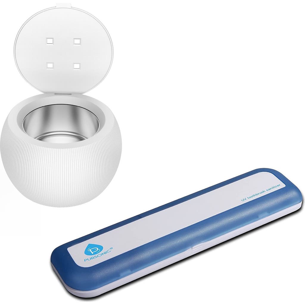 PURSONIC PURSONIC The Ultimate Hygiene Duo Ultrasonic Cleaner Pod & UV Toothbrush Sanitizer