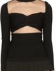 Pushbutton Pushbutton Black Sheer Paneled Turtleneck - 1