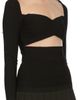 Pushbutton Pushbutton Black Sheer Paneled Turtleneck - 2