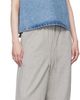 Pushbutton Pushbutton Blue Bra Point Sleeveless Denim Top - 4