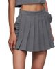 Pushbutton Pushbutton Gray Frilled Neck Cropped Top - 4