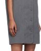 Pushbutton Pushbutton Gray Frilled Neck Minidress - 2