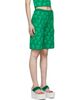 Pushbutton Pushbutton Green Polyester Shorts - 2