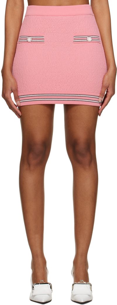 Pushbutton Pushbutton Pink Button Miniskirt