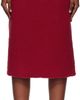 Pushbutton Pushbutton Red Fleece Combi H-Line Midi Skirt - 1