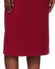 Pushbutton Pushbutton Red Fleece Combi H-Line Midi Skirt - 2