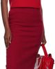 Pushbutton Pushbutton Red Fleece Combi H-Line Midi Skirt - 4