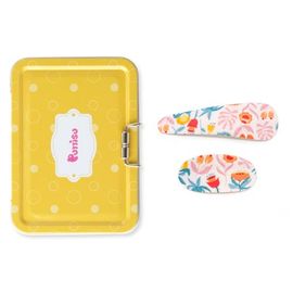 Puttisu Puttisu 2pc Mixed Shape Clip Set - Floral