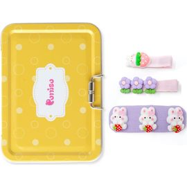 Puttisu Puttisu 3pc Hair Clip Set - Bunny Garden Trio