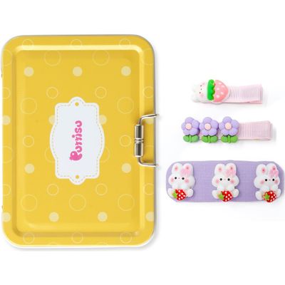 Puttisu Puttisu 3pc Hair Clip Set - Bunny Garden Trio