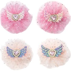Puttisu Puttisu Angel Sparkle Wings Hair Clip Set of 4