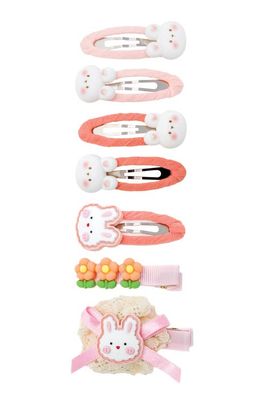 Puttisu Puttisu Bunny Hug Hair Clip Set of 7 Baby