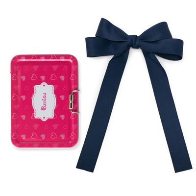 Puttisu Puttisu Classic Long Ribbon Bow Clip Gift Set with Tin Case