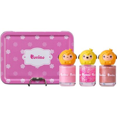 Puttisu Puttisu Water Based Peel Off Kids 3 Color Nail Polish Set