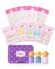 Puttisu Puttisu Water Based Peel Off Kids Nail Polish and Sticker Deluxe Set - 1