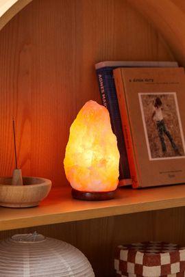Q & A Supply Q & A Supply Himalayan Salt Lamp in Peach at Urban Outfitters